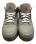 中古・古着 NIKE (ナイキ) AIR JORDAN 3 RETRO グレー サイズ:28cm：7000円