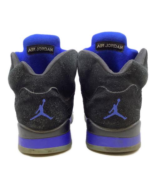 NIKE（ナイキ）NIKE (ナイキ) AIR JORDAN 5 RETRO ブラック×ブルー サイズ:27.5cmの古着・服飾アイテム