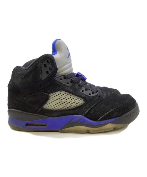 NIKE（ナイキ）NIKE (ナイキ) AIR JORDAN 5 RETRO ブラック×ブルー サイズ:27.5cmの古着・服飾アイテム