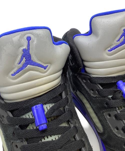 NIKE（ナイキ）NIKE (ナイキ) AIR JORDAN 5 RETRO ブラック×ブルー サイズ:27.5cmの古着・服飾アイテム