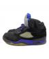NIKE (ナイキ) AIR JORDAN 5 RETRO ブラック×ブルー サイズ:27.5cm：11000円