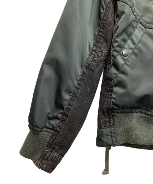 AVIREX（アヴィレックス）AVIREX (アヴィレックス) コンビネーションMA-1ジャケット グリーン サイズ:Ｍの古着・服飾アイテム