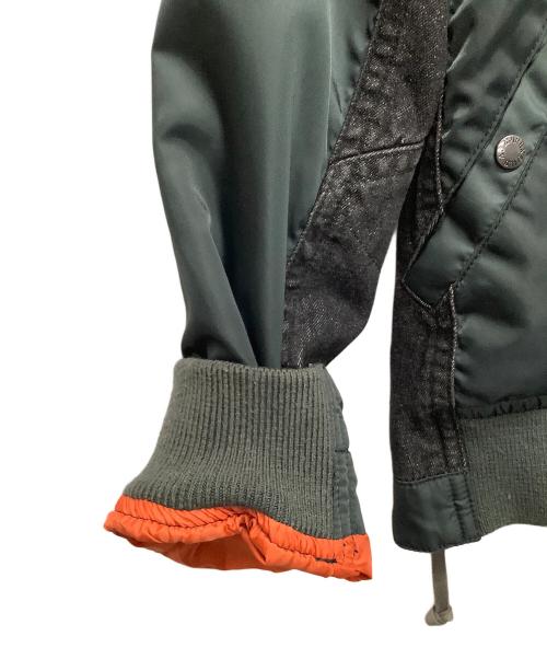 AVIREX（アヴィレックス）AVIREX (アヴィレックス) コンビネーションMA-1ジャケット グリーン サイズ:Ｍの古着・服飾アイテム