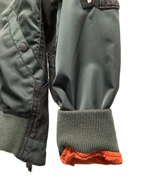 AVIREX（アヴィレックス）AVIREX (アヴィレックス) コンビネーションMA-1ジャケット グリーン サイズ:Ｍの古着・服飾アイテム