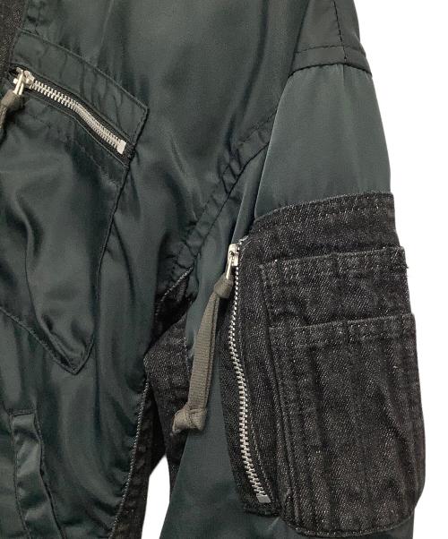 AVIREX（アヴィレックス）AVIREX (アヴィレックス) コンビネーションMA-1ジャケット グリーン サイズ:Ｍの古着・服飾アイテム