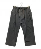 sillageシアージ）の古着「タックワイドパンツ」｜グレー
