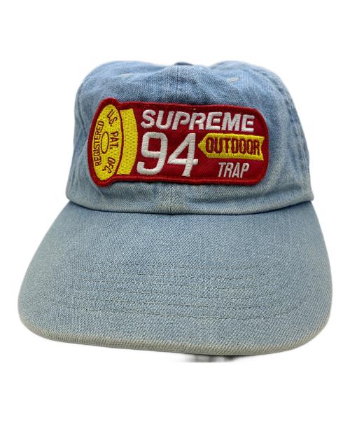 SUPREME（シュプリーム）SUPREME (シュプリーム) デニムキャップ　Supreme ブルーの古着・服飾アイテム