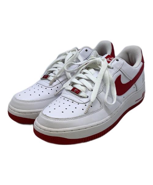 NIKE（ナイキ）NIKE (ナイキ) AIR FORCE 1 07  ホワイト×レッド サイズ:25cmの古着・服飾アイテム