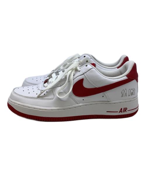 NIKE（ナイキ）NIKE (ナイキ) AIR FORCE 1 07  ホワイト×レッド サイズ:25cmの古着・服飾アイテム