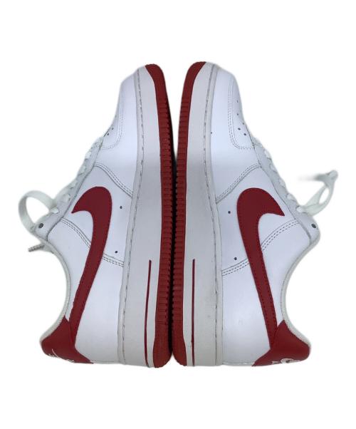 NIKE（ナイキ）NIKE (ナイキ) AIR FORCE 1 07  ホワイト×レッド サイズ:25cmの古着・服飾アイテム