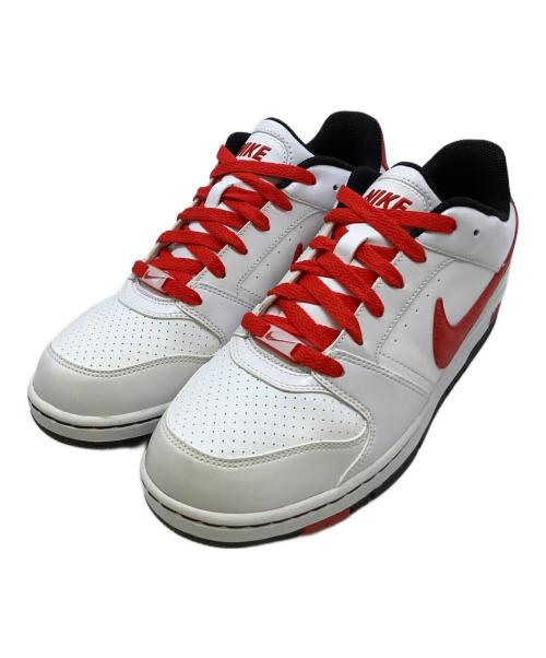 NIKE（ナイキ）NIKE (ナイキ) スニーカー ホワイト×レッド サイズ:25cmの古着・服飾アイテム