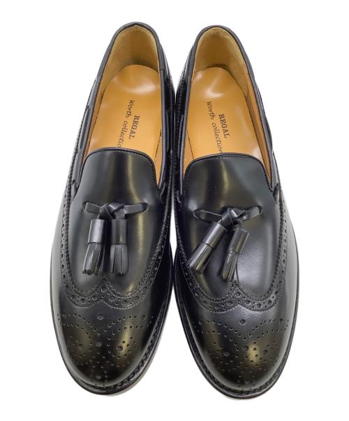 REGAL（リーガル）REGAL (リーガル) タッセルシューズ ブラック サイズ:25EEEの古着・服飾アイテム