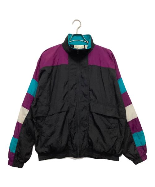 THE FINISH LINE（ザ フィニッシュ ライン）THE FINISH LINE (ザ フィニッシュ ライン) ナイロンジャケット ブラック×パープル サイズ:XLの古着・服飾アイテム