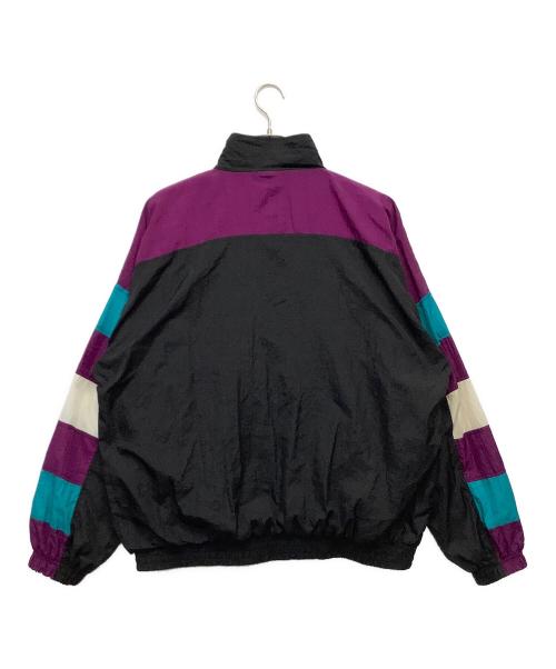 THE FINISH LINE（ザ フィニッシュ ライン）THE FINISH LINE (ザ フィニッシュ ライン) ナイロンジャケット ブラック×パープル サイズ:XLの古着・服飾アイテム