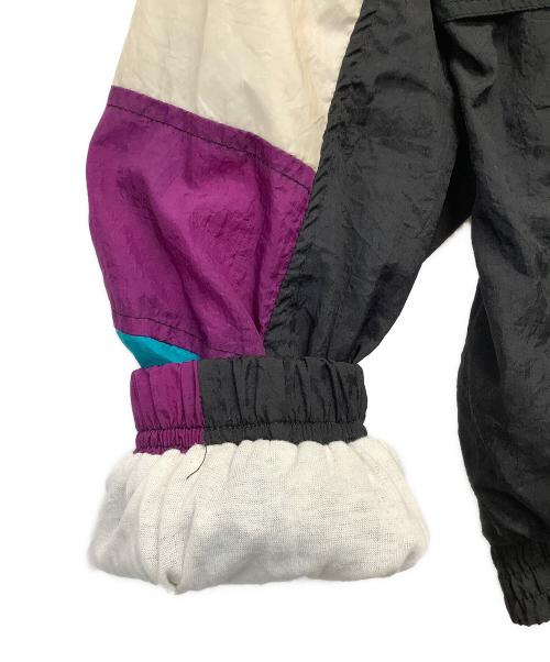 THE FINISH LINE（ザ フィニッシュ ライン）THE FINISH LINE (ザ フィニッシュ ライン) ナイロンジャケット ブラック×パープル サイズ:XLの古着・服飾アイテム