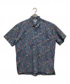 reyn spoonerレイン スプナー）の古着「半袖シャツ」｜ベージュ×マルチカラー