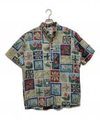 reyn spoonerレイン スプナー）の古着「半袖シャツ」｜ブルー×マルチカラー