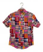 WAREHOUSE DUBBLE WORKSウエアハウス ダブルワークス）の古着「半袖シャツ」｜レッド×ピンク