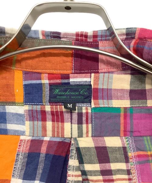 WAREHOUSE DUBBLE WORKS（ウエアハウス ダブルワークス）WAREHOUSE DUBBLE WORKS (ウエアハウス ダブルワークス) 半袖シャツ レッド×ピンク サイズ:Mサイズの古着・服飾アイテム