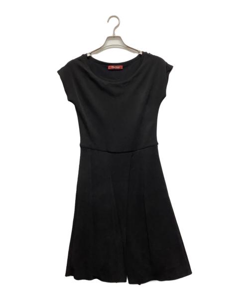 MaxMara（マックスマーラ）MaxMara (マックスマーラ) ノースリーブ・キャミソールワンピース ブラック サイズ:Mサイズの古着・服飾アイテム