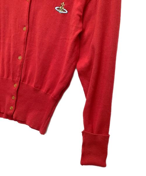 Vivienne Westwood RED LABEL（ヴィヴィアンウエストウッドレッドレーベル）Vivienne Westwood RED LABEL (ヴィヴィアンウエストウッドレッドレーベル) 薄手カーディガン レッド サイズ:FREEの古着・服飾アイテム