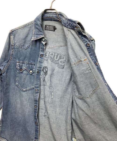 Hysteric Glamour（ヒステリックグラマー）Hysteric Glamour (ヒステリックグラマー) デニムシャツ インディゴ サイズ:Mサイズの古着・服飾アイテム