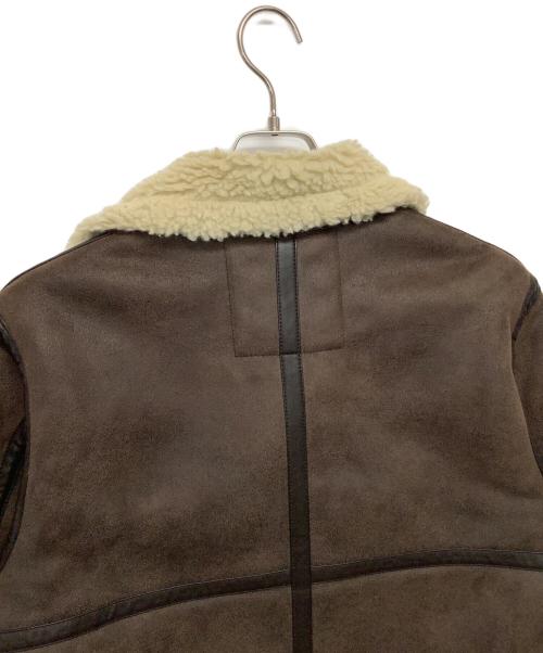 ALPHA（アルファ）ALPHA (アルファ) フェイクムートンジャケット ブラウン サイズ:Mの古着・服飾アイテム