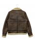 ALPHA (アルファ) フェイクムートンジャケット ブラウン サイズ:M：6000円