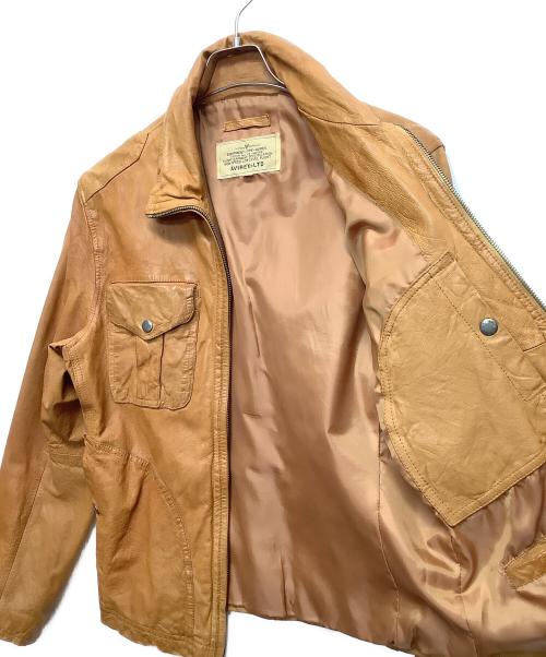 AVIREX（アヴィレックス）AVIREX (アヴィレックス) ゴートレザージャケット キャメル サイズ:Mサイズの古着・服飾アイテム