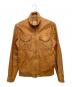 AVIREX（アヴィレックス）の古着「ゴートレザージャケット」｜キャメル