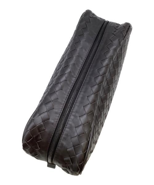 BOTTEGA VENETA（ボッテガベネタ）BOTTEGA VENETA (ボッテガベネタ) セカンドバッグ ダークブラウンの古着・服飾アイテム