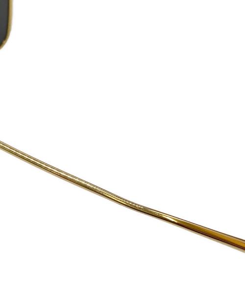 BOTTEGA VENETA（ボッテガベネタ）BOTTEGA VENETA (ボッテガベネタ) サングラス ブラック×ゴールドの古着・服飾アイテム