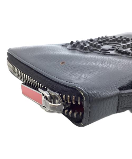 Christian Louboutin（クリスチャン・ルブタン）Christian Louboutin (クリスチャン・ルブタン) パネトーネウォレット ブラックの古着・服飾アイテム