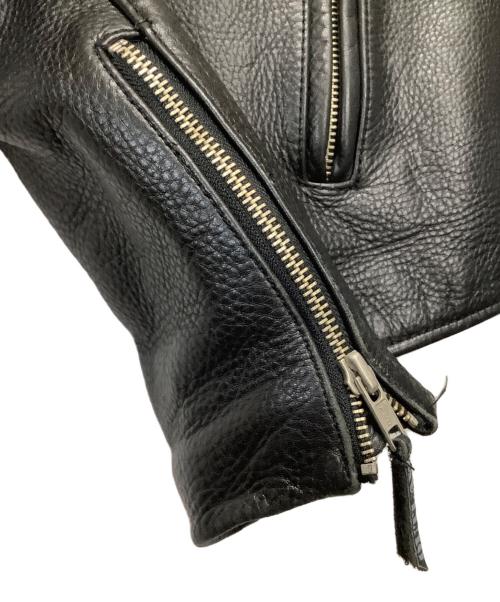 OUTLAW（アウトロー）OUTLAW (アウトロー) レザージャケット ブラック サイズ:40の古着・服飾アイテム