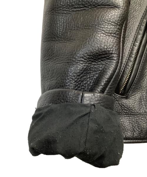 OUTLAW（アウトロー）OUTLAW (アウトロー) レザージャケット ブラック サイズ:40の古着・服飾アイテム