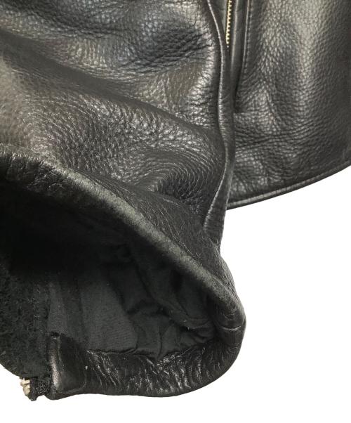 OUTLAW（アウトロー）OUTLAW (アウトロー) レザージャケット ブラック サイズ:40の古着・服飾アイテム