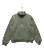 WIND AND SEAウィンダンシー）の古着「ハーフジップスウェット」｜グリーン