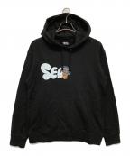 WIND AND SEAウィンダンシー）の古着「パーカー」｜ブラック