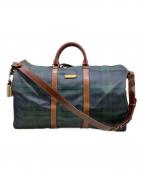 POLO RALPH LAURENポロ・ラルフローレン）の古着「ボストンバッグ」｜グリーン×ブラウン