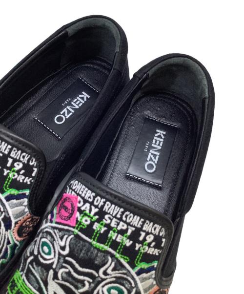 KENZO（ケンゾー）KENZO (ケンゾー) スリッポン ブラック マルチカラー サイズ:38の古着・服飾アイテム
