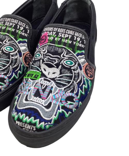 KENZO（ケンゾー）KENZO (ケンゾー) スリッポン ブラック マルチカラー サイズ:38の古着・服飾アイテム