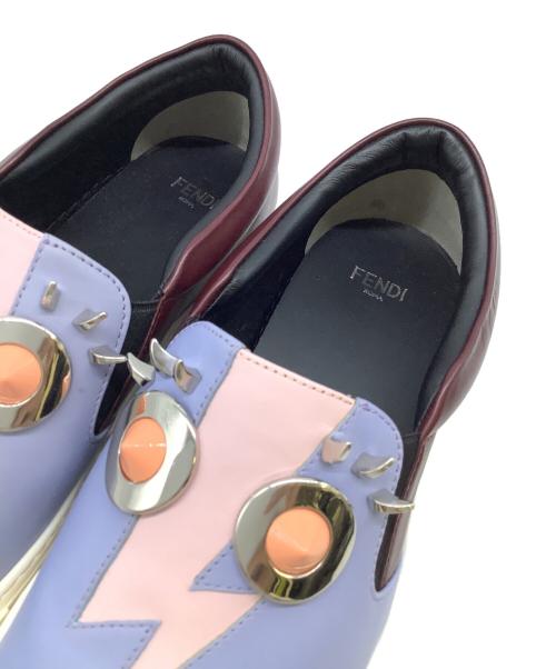 FENDI（フェンディ）FENDI (フェンディ) スリッポン パープル×ピンク サイズ:38の古着・服飾アイテム