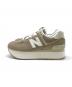 NEW BALANCE (ニューバランス) スニーカー ベージュ サイズ:24：9000円