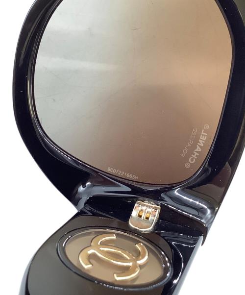 CHANEL（シャネル）CHANEL (シャネル) サングラス ブラック サイズ:55□20の古着・服飾アイテム