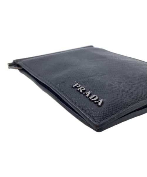 PRADA（プラダ）PRADA (プラダ) 2つ折り財布 ブラックの古着・服飾アイテム