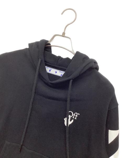 OFFWHITE（オフホワイト）OFFWHITE (オフホワイト) プルオーバーパーカー ブラック サイズ:Mの古着・服飾アイテム
