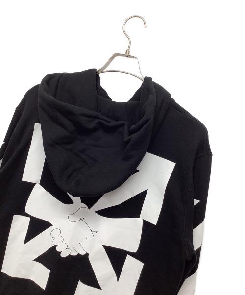 OFFWHITE（オフホワイト）OFFWHITE (オフホワイト) プルオーバーパーカー ブラック サイズ:Mの古着・服飾アイテム