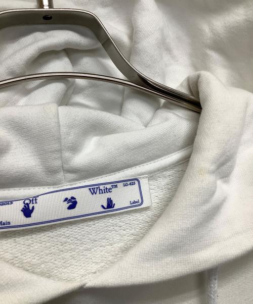 OFFWHITE（オフホワイト）OFFWHITE (オフホワイト) プルオーバーパーカー ホワイト サイズ:Mの古着・服飾アイテム