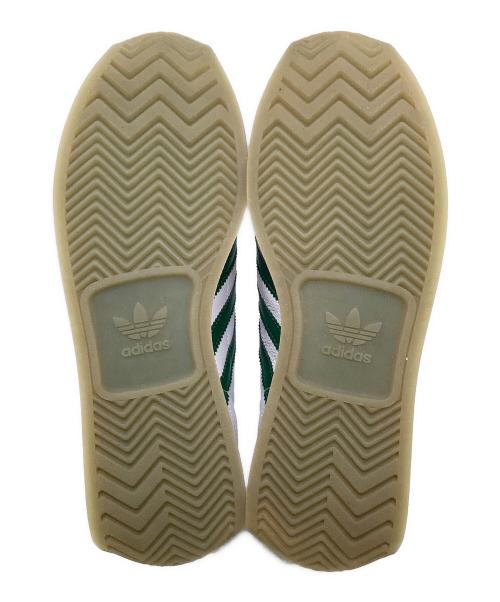 adidas（アディダス）adidas (アディダス) ローカットスニーカー ホワイト×グリーン サイズ:27.5cmの古着・服飾アイテム
