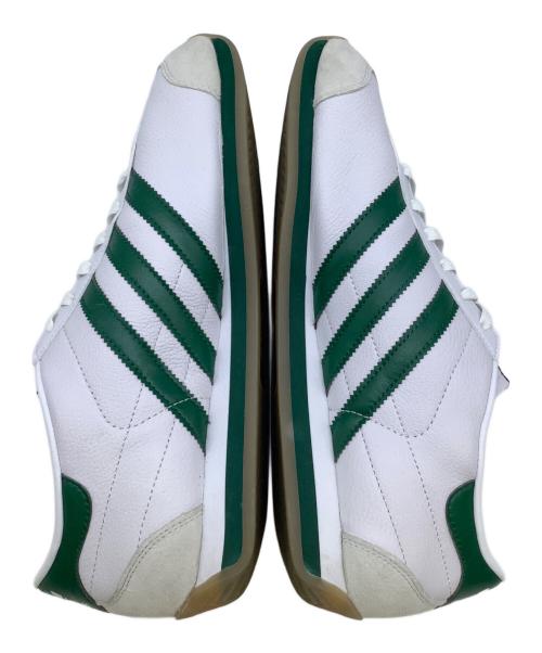 adidas（アディダス）adidas (アディダス) ローカットスニーカー ホワイト×グリーン サイズ:27.5cmの古着・服飾アイテム